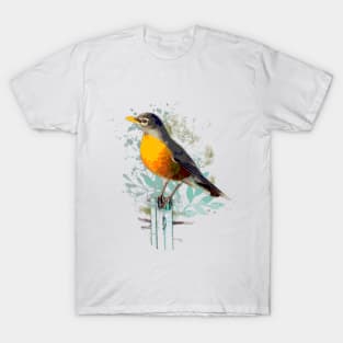 American Robin Garden Bird T-Shirt